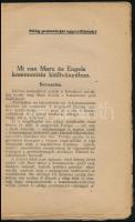 Bródy Árpád (szerk.): Mi van Marx és Engels kommunista kiáltványában? Vörös könyvtár 6.-7. szám. Bp....