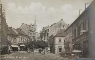 Veszprém - képeslap füzet 12 db képeslappal: vár, Davidikum, Püspökvár, ármegyeháza, székesegyház, u...