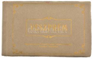 Veszprém - képeslap füzet 12 db képeslappal: vár, Davidikum, Püspökvár, ármegyeháza, székesegyház, u...