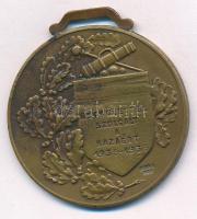 Berán Lajos (1882-1943) 1941. "Szondi tüzérek / Becsülettel szolgált a hazáért" Br emlékér...