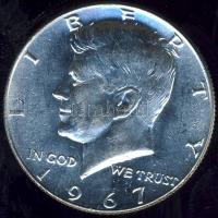 USA 1967. 1/2$ Ag "Kennedy" T:1/2