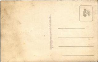 1937 Hévíz, nyaralók csoportképe. Ring Foto photo (felületi sérülés / surface damage)