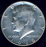 USA 1968D 1/2$ Ag "Kennedy" T:2