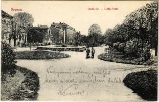 1912 Sopron, Deák tér. Blum Náthán és Fia kiadása