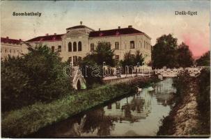 1920 Szombathely, Deák liget, Múzeum. Vasúti Levelezőlapárusítás 3985.