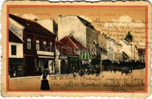 1925 Szombathely, Horváth Boldizsár tér, Mayer Jakab, Steiner üzlete, Párisi nagyáruház (kis szakadás / small tear)