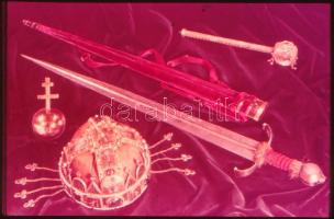 cca 1978 A Magyar Koronázási jelvények dia sorozat borítóval