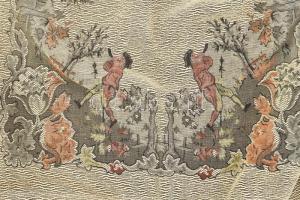 Nagy méretű vadász motívumos szőtt terítő 160x160 cm