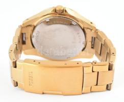 Fossil arany színű női karóra, quartz, elemcserére szorul, szép állapotban, dobozában, papírokkal, d...