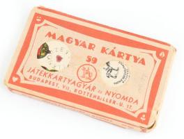 Piatnik Játékkártyagyár magyar kártya 59 bontatlan csomagolásban cca 1930