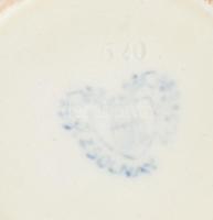 Zsolnay cukortartó, fedő nélkül, jelzett, 1910-20 körül, korának megfelelő állapotban. m: 7,5cm, d: ...