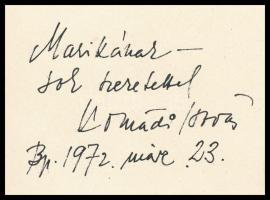 Komádi István (?-): Miss OTP (erotikus karikatúra), 1972. Tus, papír. Jelezve jobbra lent. Komádi Is...