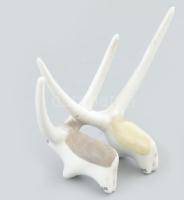 Hollóházi Magyar szürke szarvasmarha. Tervező: Veress Miklós. Kézzel festett, jelzett, hibátlan, m: ...