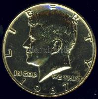 USA 1967. 1/2$ Ag "Kennedy" aranyozva T:1/2+