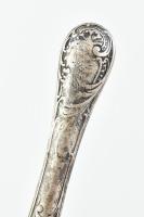 Ezüst (Ag) nyelű levélbontó, jelzett, h: 25 cm