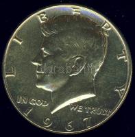 USA 1967. 1/2$ Ag "Kennedy" aranyozva T:1/2+