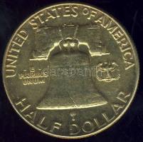 USA 1952. 1/2$ Ag "Franklin" aranyozva T:2