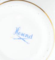 3dh Herendi bonbonier, kézzel festett, apró kopásokkal, kis lepattanással d: 7,5-12cm