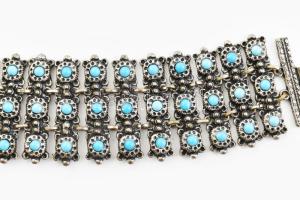 Antik bizsu karkötő és nyaklánc, h: 17,5-45 cm