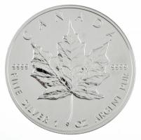 Kanada 1999. 5$ Ag "II. Erzsébet / Juharlevél" (31,1g/0.999) T:BU Canada 1999. 5 Dollars Ag "Elizabeth II / Maple Leaf" (31,1g/0.999) C:BU Krause KM#187