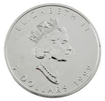 Kanada 1999. 5$ Ag "II. Erzsébet / Juharlevél" (31,1g/0.999) T:BU
Canada 1999. 5 Dollars ...