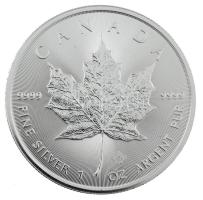 Kanada 2022. 5$ Ag II. Erzsébet / Juharlevél (31,1g/0.999) T:BU Canada 2022. 5 Dollars Ag Elizabeth II / Maple Leaf (31,1g/0.999) C:BU Krause KM#1601