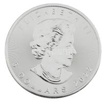 Kanada 2022. 5$ Ag "II. Erzsébet / Juharlevél" (31,1g/0.999) T:BU
Canada 2022. 5 Dollars ...