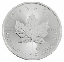 Kanada 2021. 5$ Ag &quot;II. Erzsébet / Juharlevél&quot; (31,1g/0.999) T:BU Canada 2021. 5 Dollars Ag &quot;Elizabeth II / Maple Leaf&quot; (31,1g/0.999) C:BU Krause KM#1601