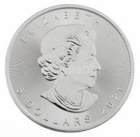 Kanada 2021. 5$ Ag "II. Erzsébet / Juharlevél" (31,1g/0.999) T:BU
Canada 2021. 5 Dollars ...