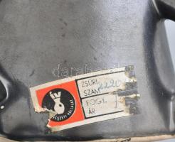 Retró gyertyatartó, fekete cica / macska, mázas kerámia, hibátlan, m: 24 cm