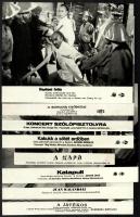 cca 1987 előtt, külföldön készült filmek egy-egy jelenete, 21 db produkciós filmfotó, ezüst zselatin...