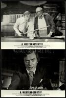 cca 1972 ,,A mesterdetektív" című angol film jelenetei és szereplői (köztük Laurence Oliver), 1...