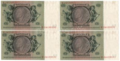 Német Harmadik Birodalom 1933. 50M (9x) sorszámkövetők és egyugrású sorszámmal T:I,I- German Third R...