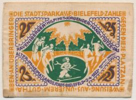Németország / Weimari Köztársaság / Bielefeld 1922. 25M selyem T:III
Germany / Weimar Republic / Bi...