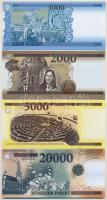 2018. "Soros pénz" 1000Ft + 2000Ft + 5000Ft + 20.000Ft fantázia bankjegy T:I