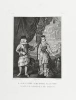 Cca. 1830. Antonio Viviani (1797-1854): G. GUGLIELMO ELETTORE PALATINO E ANNA M. LODOVICA DE MEDICI. Rézmetszet, papír. Ázási nyomokkal. 26x19cm