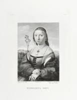 Cca. 1830. Delfini e Marchesi: Maddalena Doni. Rézmetszet, papír. Ázási nyomokkal. 30x20cm
