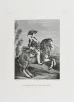 Cca. 1840. L. Errani: Filippo IV. re di spagna Rézmetszet, papír. Ázási nyomokkal. 29x22cm