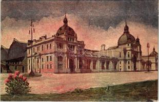 1915 Lviv, Lwów, Lemberg; Dworzec kolejowy / Bahnhof / vasútállomás / railway station (EK)