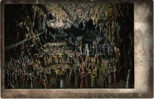1907 Postojnska jama, Adelsberger Grotte, Postojna Cave; Plesisce / Tanzsaal / cave interior, dance hall