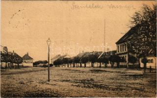 1921 Szentelek, Stegersbach; Fő utca / main street (EK)