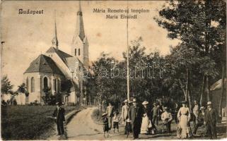 1905 Budapest II. Máriaremete, Mária-Remete; Új templom. Schwarz J. kiadása (EM)