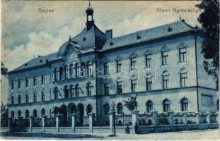 1921 Cegléd, Állami főgimnázium. Sebők Béla kiadása (EK)