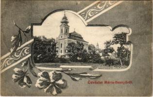 1909 Máriabesnyő (Gödöllő), Római katolikus templom. Reich Miksa kiadása (EK)