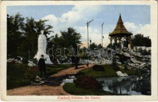 Galati, Galatz; Gradina din Centru / park, monument of Eminescu (EK)