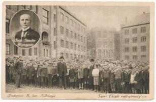 Budapest X. Kőbánya, Szent László reálgimnázium, Sajó Sándor főigazgató. Kába József kiadása (ázott / wet damage)