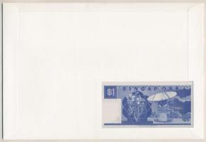 Szingapúr 1987. 1D borítékban, alkalmi bélyeggel és bélyegzéssel T:I Singapore 1987. 1 Dollar in env...