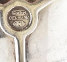 Cohr Denmark dán gyertyatartó, 3 db, fém, háromlábú, jelzett, m: 2 cm