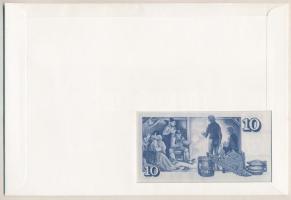 Izland 1961. 10K borítékon grönlandi bélyeggel, bélyegzéssel T:I 
Iceland 1961. 10 Kronur in envelo...