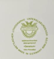 Vileroy & Boch virágos étkészlet. Hat személyes Matricás, jelzett, minimális mázhibákkal